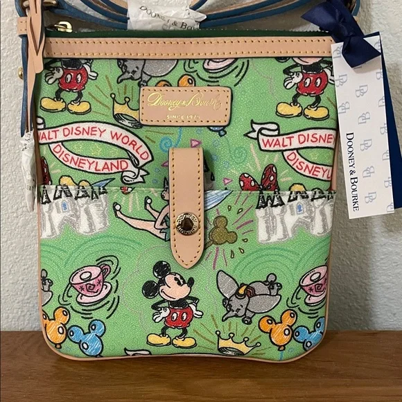 Dooney & Bourke Green Disney Crossbody Bag - NWT! - Picture 1 of 10